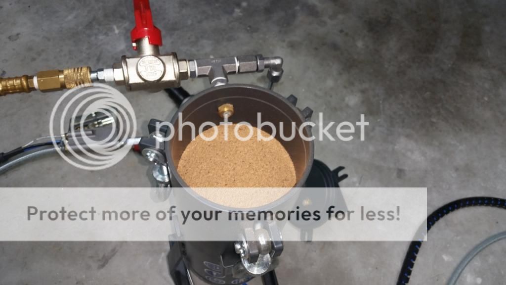 Intake valve cleaning walnut blasting w/ OEM tool